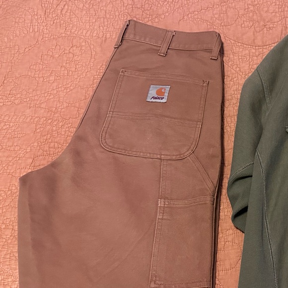 Palace x Carharrt WIP Hamilton Brown Double Knee pants - Picture 2 of 4